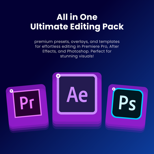 ALL in ONE FX Presets Pack Bundle for Adobe Premiere Pro | Adobe After Effects | Adobe Photoshop | Transitions, Effects, Titles, Vhs, Screen fx, Logo, Sounds, Special Effects