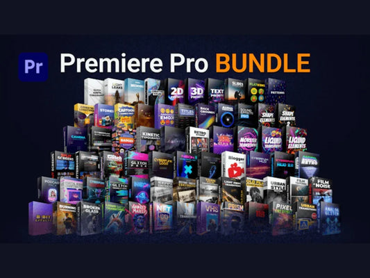 Premier Pro Video Editing Pack Ultimate, Presets, Color Grading, Text, Sound Effect, VFX, Light Effects, Glitch, Textures and much more